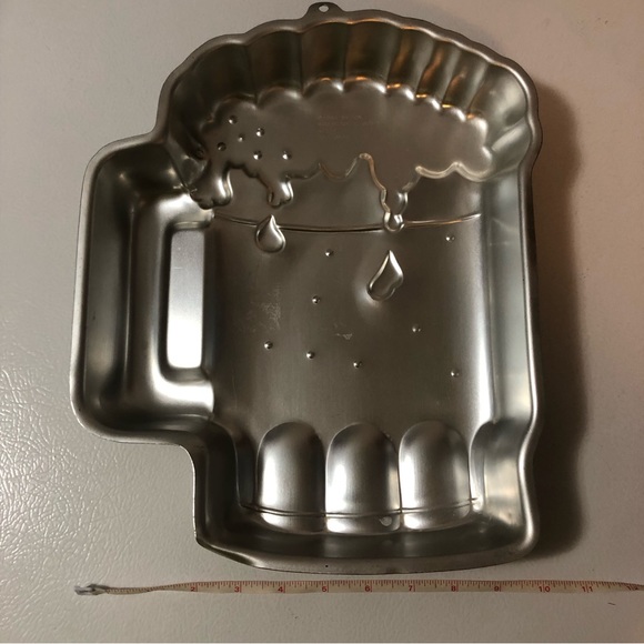 VTG 1984 Wilton Good Cheer Beer Mug Cake Pan Mold 502-3965 Pint Stein Ale Father - Picture 3 of 4